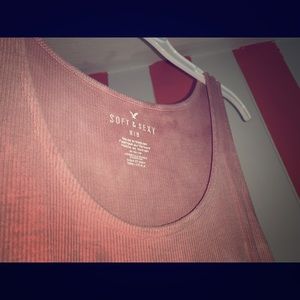 Pink tie dye tank top